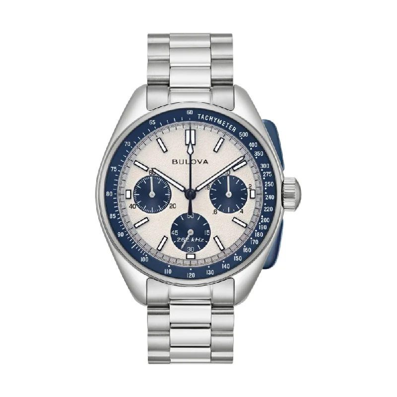 men's dive watches with tritium hands -Lunar Pilot 43mm - Blue on Bracelet