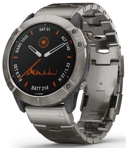 Smart Watches for Mens Pace Tracking-Garmin Watch Fenix 6X Pro Solar Titanium With Titanium Band D Smart Watches for Mens Pace Tracking-Garmin Watch Fenix 6X Pro Solar Titanium With Titanium Band D