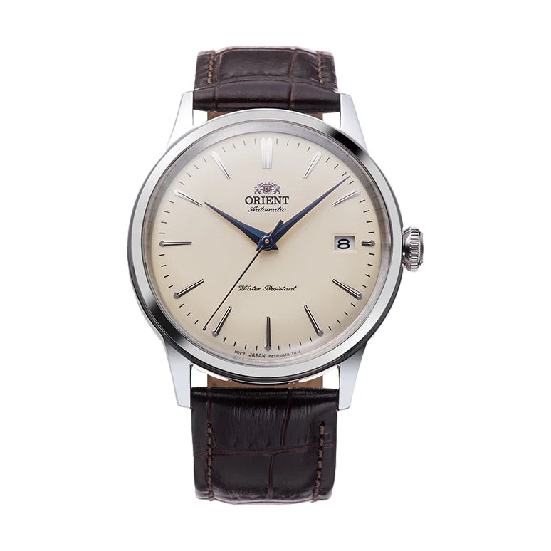 fall-wedding dresswatches-Bambino 38mm - Beige on Leather Strap