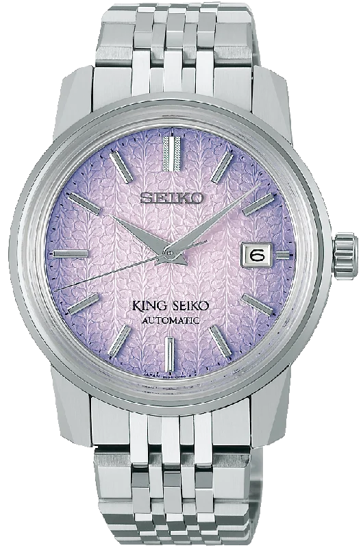 men's Seiko with tide display function -King Seiko KSK 6L Tenjin Fuji Violet