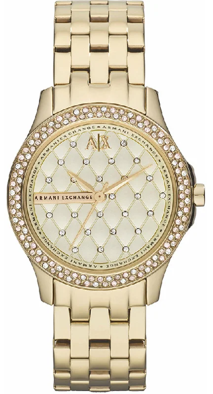 women's mechanical watches with stainless steel straps -Armani Exchange Watch Ladies