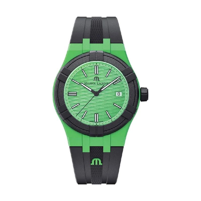best men's GMT watches -AIKON Tide Green