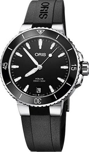 women's mechanical watches with solar design -Oris Watch Aquis Lady Date