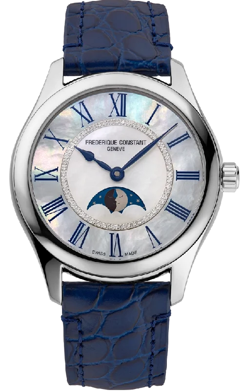 women's mechanical watches for casual outings -Frederique Constant Watch Classics Elegance Luna Ladies