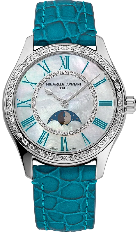 women's mechanical watches for sailing enthusiasts -Frederique Constant Watch Classics Elegance Luna Ladies