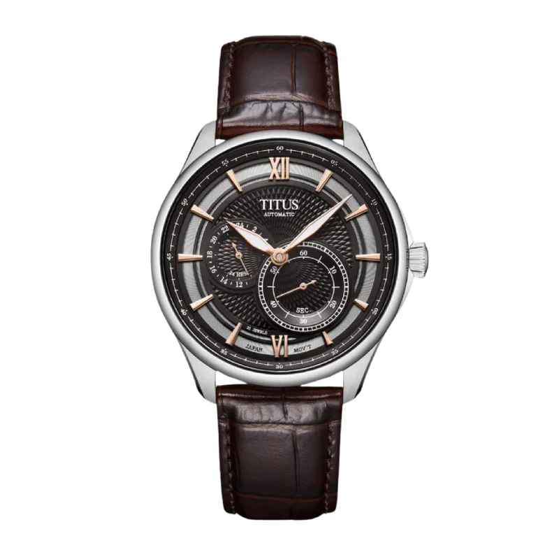 men's Seiko modern design watches -SOLVIL ET TITUS CLASSIC W06-03332-003 3 HANDS AUTOMATIC MEN WATCH