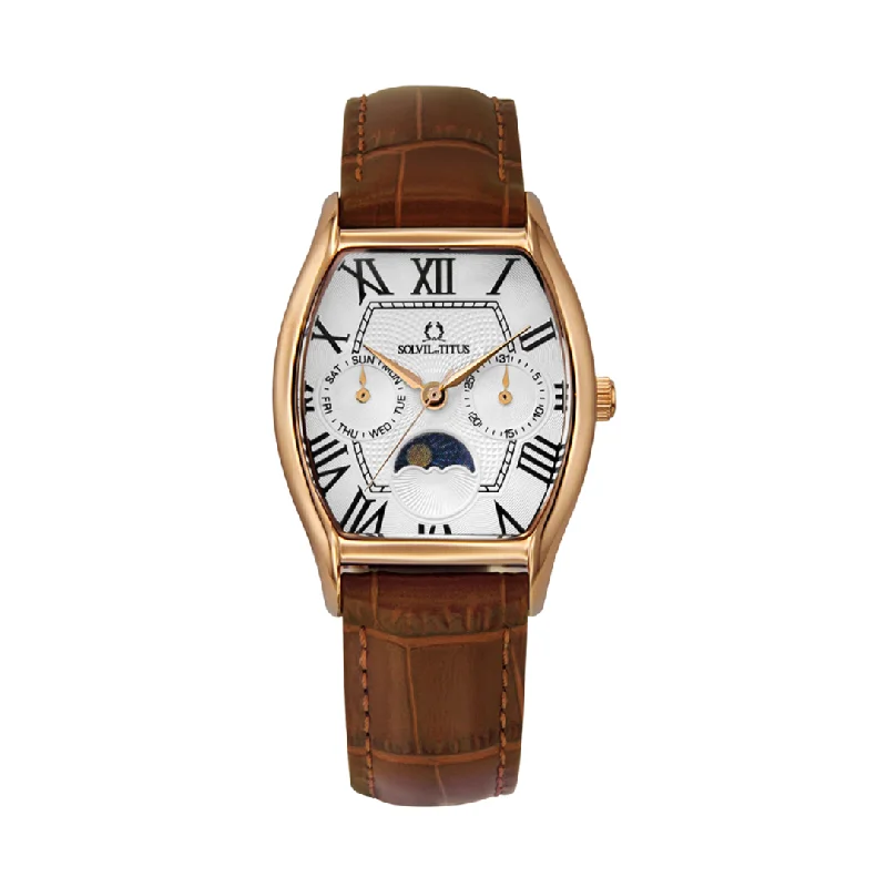 women's mechanical watches for fishing -SOLVIL ET TITUS BARISTA W06-03220-003 MULTI-FUNCTION QUARTZ WOMEN WATCH