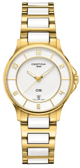 women's Certina with tourbillon display function -Certina DS-6 Lady Gold Lacquered