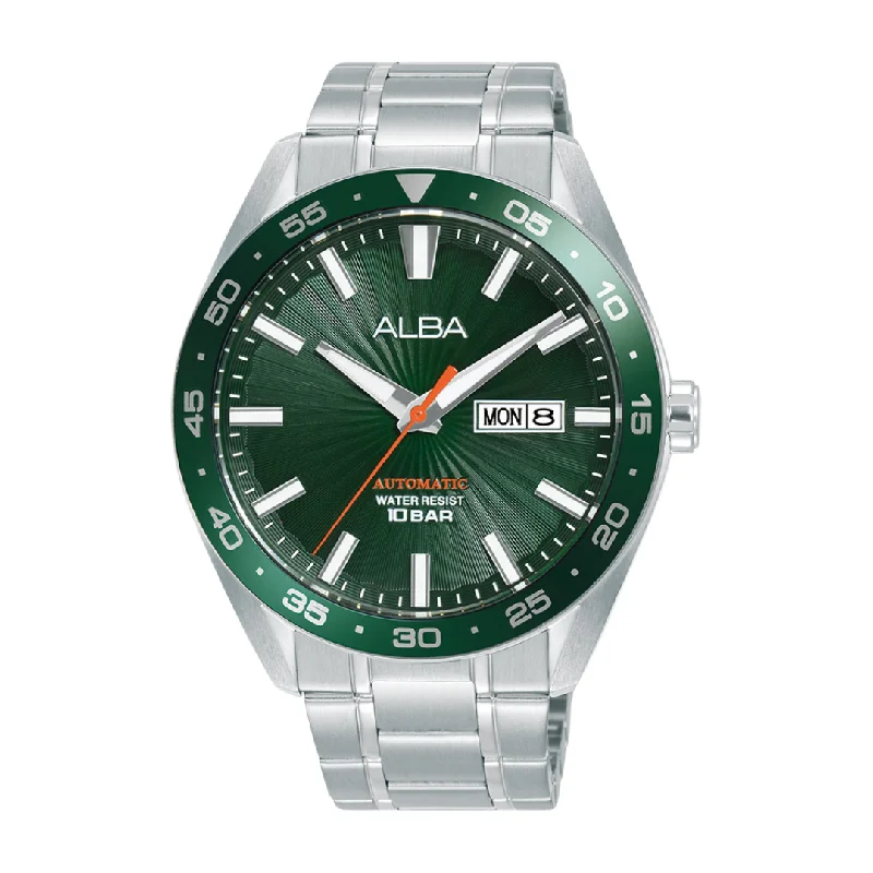 men's Seiko for water sports -ALBA A3B007X MECHANICAL STAINLESS STEEL MEN WATCH