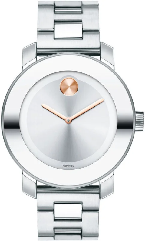 women's mechanical watches with metal style straps for everyday wear -Movado Watch Movado Bold Ladies