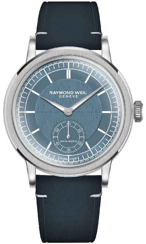 men's mechanical watches for fishing -Raymond Weil Millesime Small Seconds Blue Denim men's mechanical watches for fishing -Raymond Weil Millesime Small Seconds Blue Denim