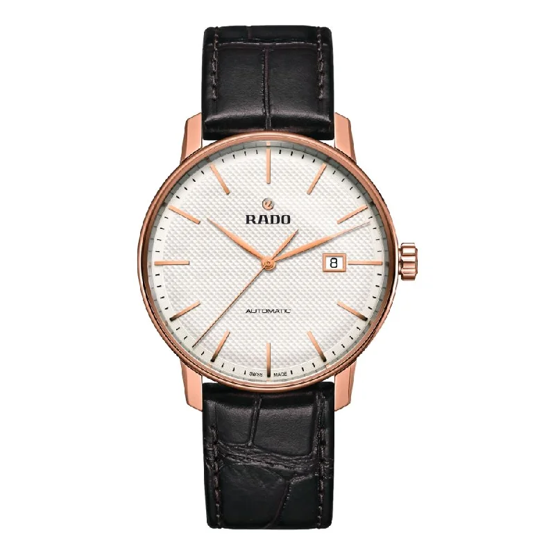 men's dive watches with fixed bezel -Coupole Classic Automatic Rose Gold Case