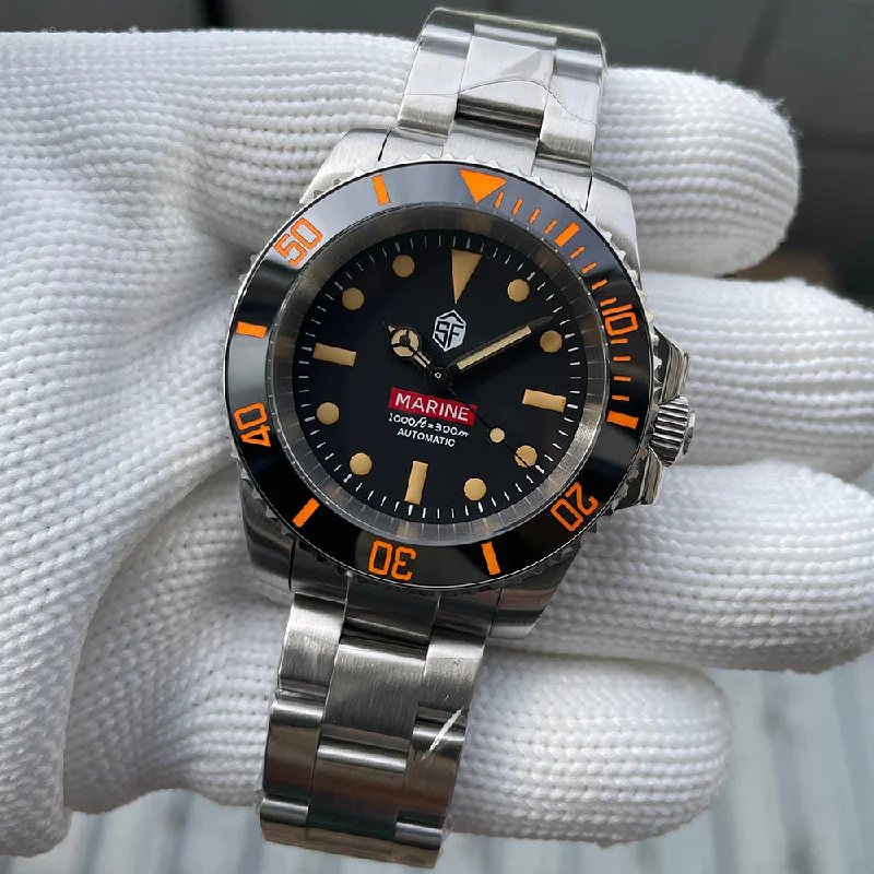 men's dive watches with magnetic-resistant style -Steelflier SF754VC Orange Sub Automatic Watch V2