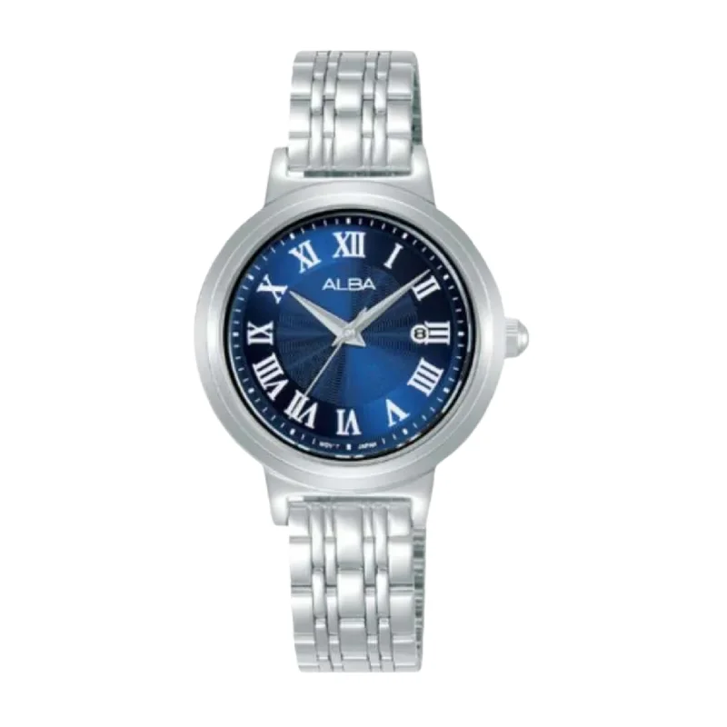 women's mechanical watches with durable design -ALBA AH7EB3X QUARTZ STAINLESS STEEL WOMEN WATCH