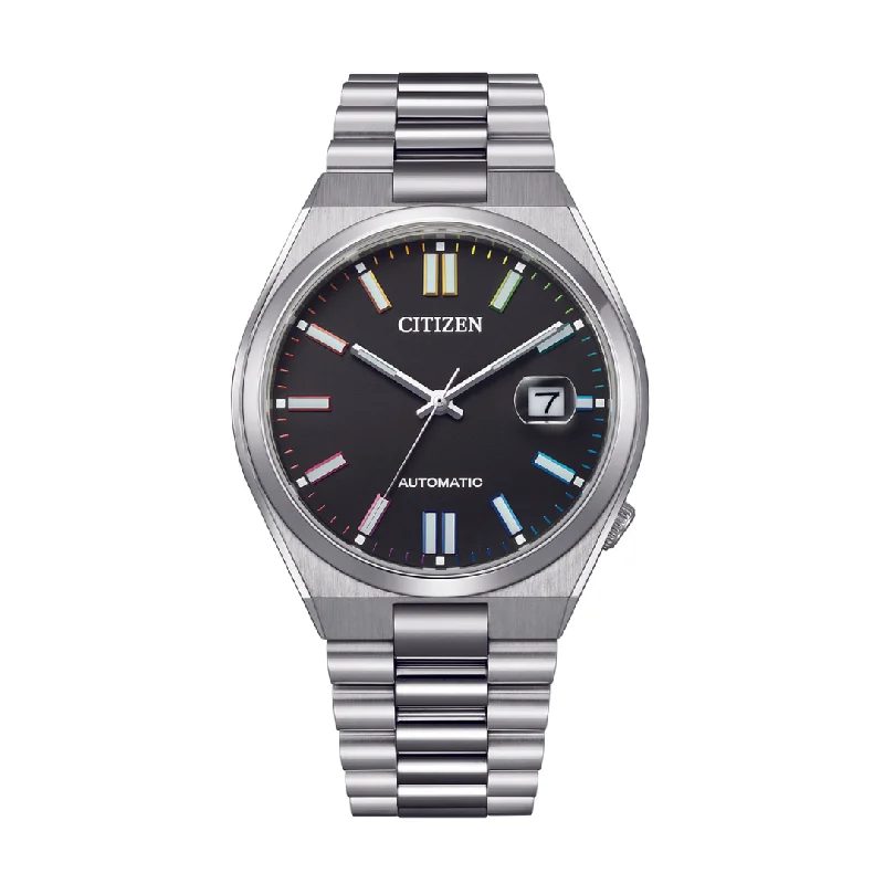 men's mechanical watches with date magnifier design -CITIZEN NJ0151-53E MECHANICAL MEN WATCH