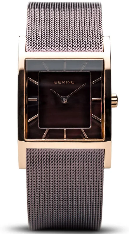 women's Bering with NATO straps -Bering Watch Classic Rose Gold Ladies