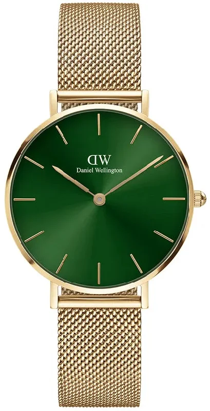 women's mechanical watches with anti-reflective design -Daniel Wellington Watch Petite Emerald 32 Green