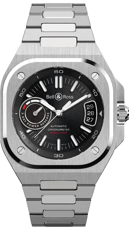 men's mechanical watches with phosphorescent display function -Bell & Ross BR X5 Auto IRM Black Bracelet