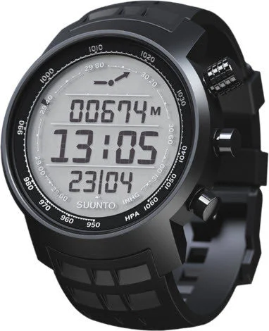 Mens Smart Watch Straps-Suunto Watch Elementum Terra Black Light Display