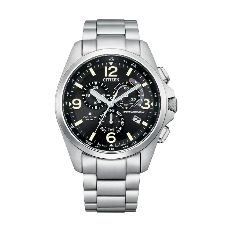 men's dive watches with custom engraving -Promaster Land Chronograph Black Dial