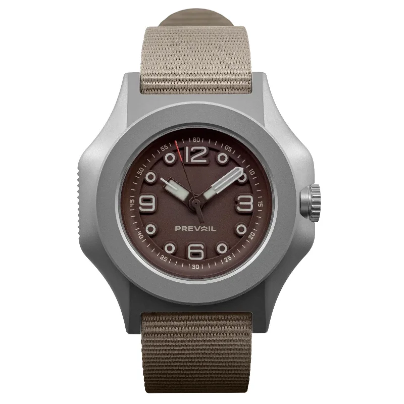 men's field watches with glow-in-the-dark design -Prevail Onward Future Field Watch Explorer Shovelhead