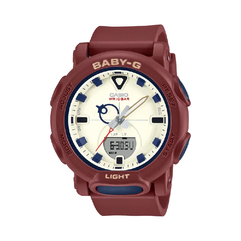women's Casio leather strap watches -CASIO BABY-G BGA-310RP-4ADR BURGUNDY WOMEN WATCH women's Casio leather strap watches -CASIO BABY-G BGA-310RP-4ADR BURGUNDY WOMEN WATCH