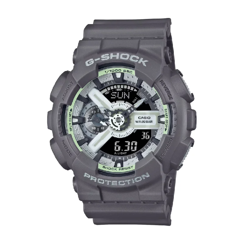 men's digital watches with Swiss SuperLuminova display -CASIO G-SHOCK GA-110HD-8ADR ANALOG-DIGITAL GREY MEN WATCH men's digital watches with Swiss SuperLuminova display -CASIO G-SHOCK GA-110HD-8ADR ANALOG-DIGITAL GREY MEN WATCH