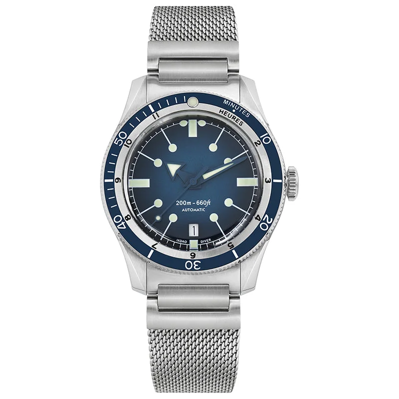 Blue dial - blue bezel