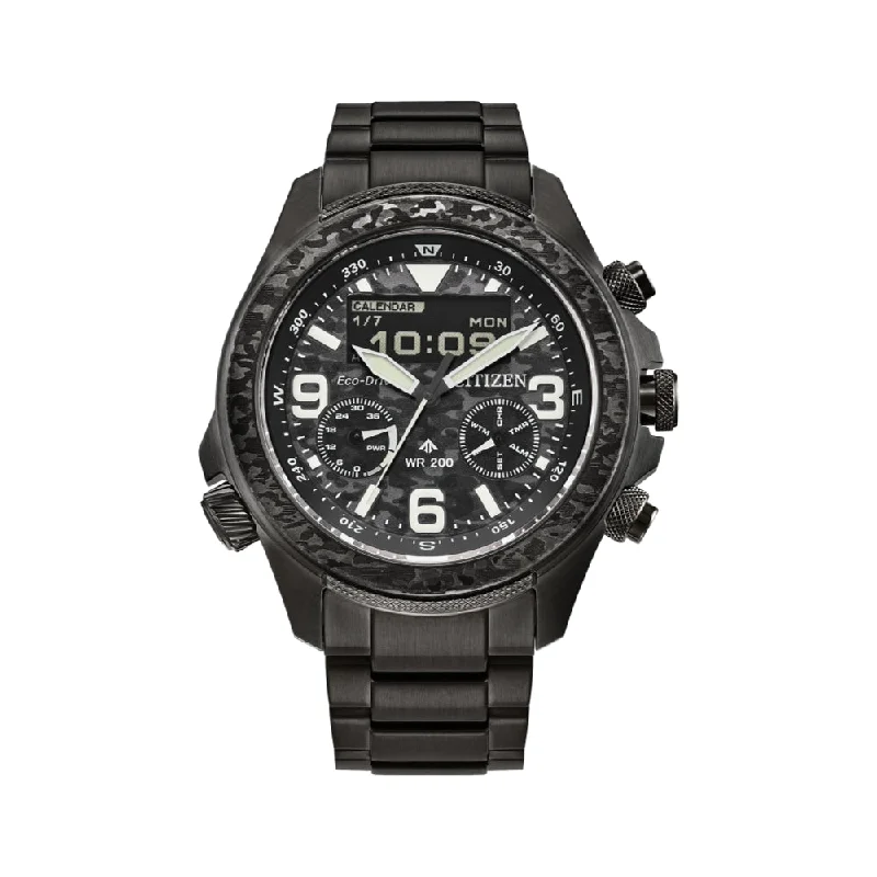 men's dive watches with canvas straps -Promaster Land Limited Edition U822 Eco-Drive 43.9mm - Grey