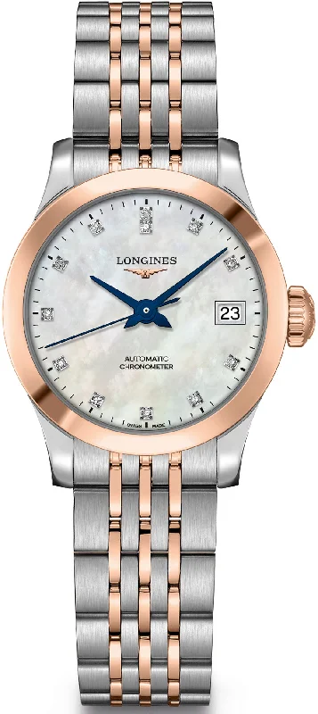 women's Longines with NATO style straps for sports -Longines Record Ladies