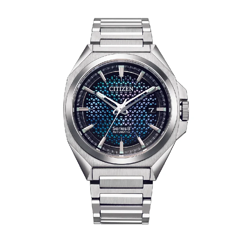 men's Seiko vintage style watches -CITIZEN NA1010-84X SERIES 8 AUTOMATIC MEN WATCH