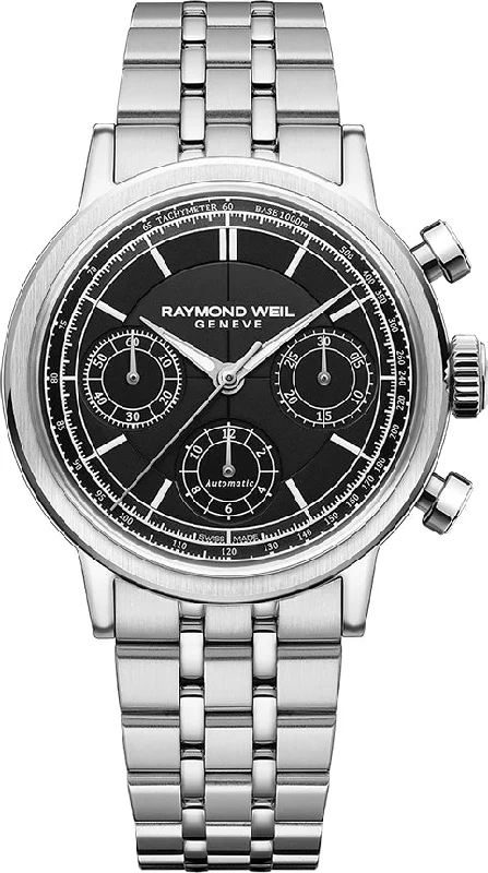 men's mechanical watches with stopwatch display function -Raymond Weil Millesime