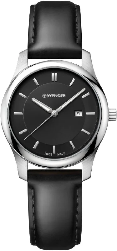 women's mechanical watches with vibration alert display -Wenger Watch City Classic Ladies D