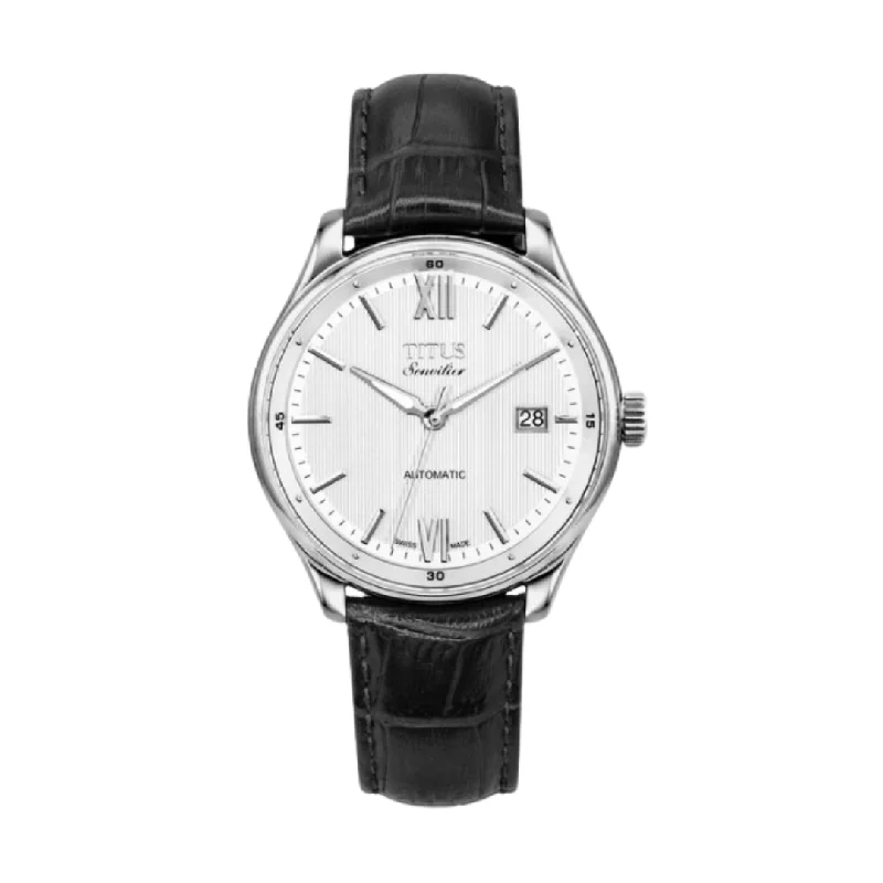 men's Seiko quartz design watches -SOLVIL ET TITUS SONVILIER W06-02918-001 3 HANDS DATE AUTOMATIC MEN WATCH