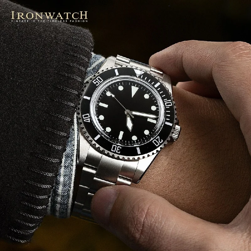 men's dive watches with 24-hour display -Ironwatch Vintage 5517 Milsubmariner Diver Watch