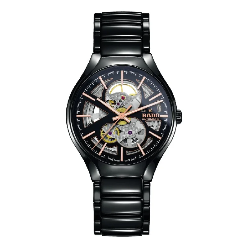men's GMT watches with chime style design -True Automatic Open Heart Black PVD Case men's GMT watches with chime style design -True Automatic Open Heart Black PVD Case