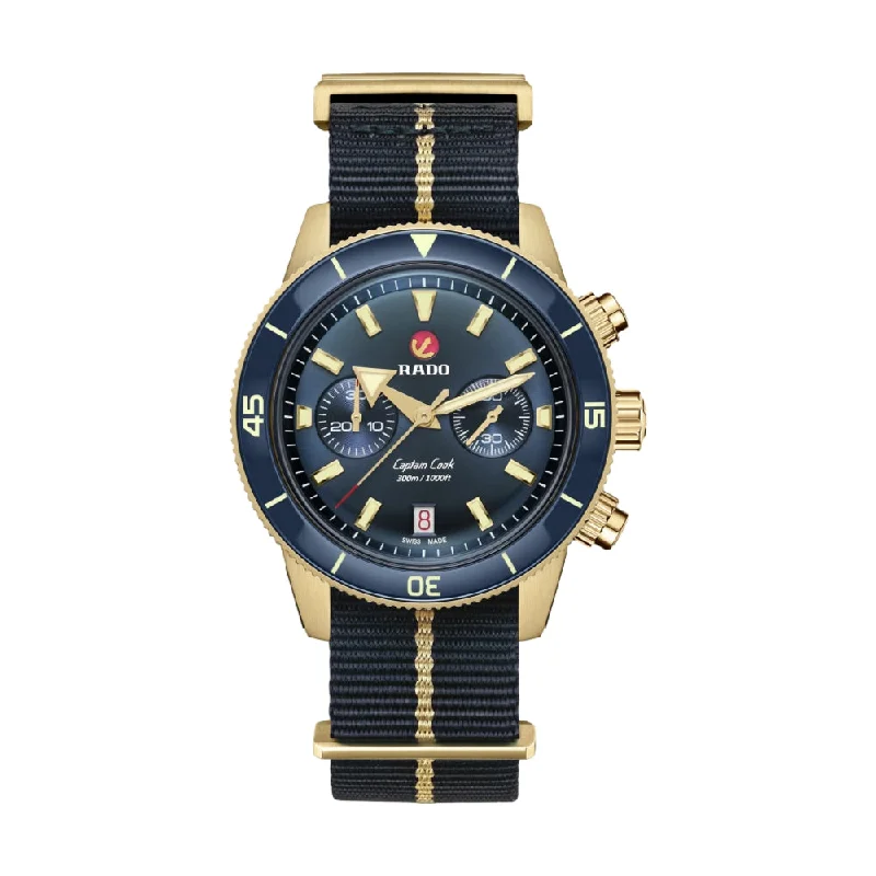 men's dive watches with anti-reflective coating -Captain Cook Automatic Chronograph Bronze men's dive watches with anti-reflective coating -Captain Cook Automatic Chronograph Bronze