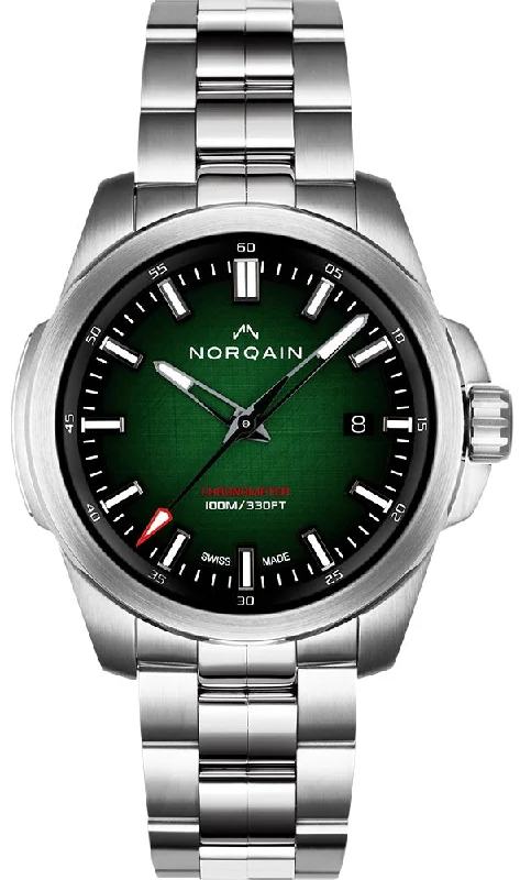 men's mechanical watches with luminescent design -Norqain Ex-Display Independence Green D men's mechanical watches with luminescent design -Norqain Ex-Display Independence Green D