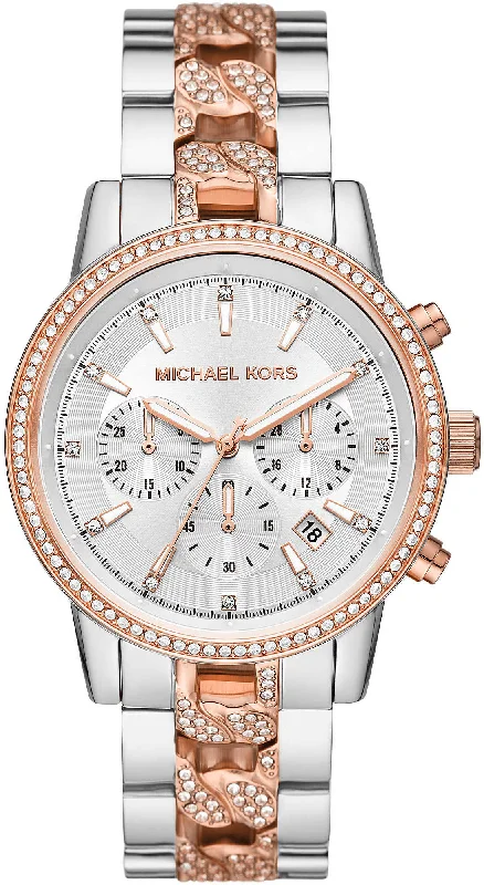 women's Michael Kors date magnifier watches -Michael Kors Watch Ritz Ladies