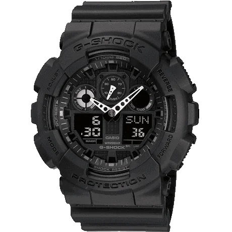 Unisex Fashionable Design Watches-Casio G-Shock Men's Black GA-100-1A1ER