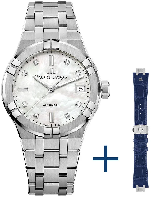 Sapphire crystal women's Maurice Lacroix watches -Maurice Lacroix Watch Aikon Automatic 35mm Strap Set Sapphire crystal women's Maurice Lacroix watches -Maurice Lacroix Watch Aikon Automatic 35mm Strap Set