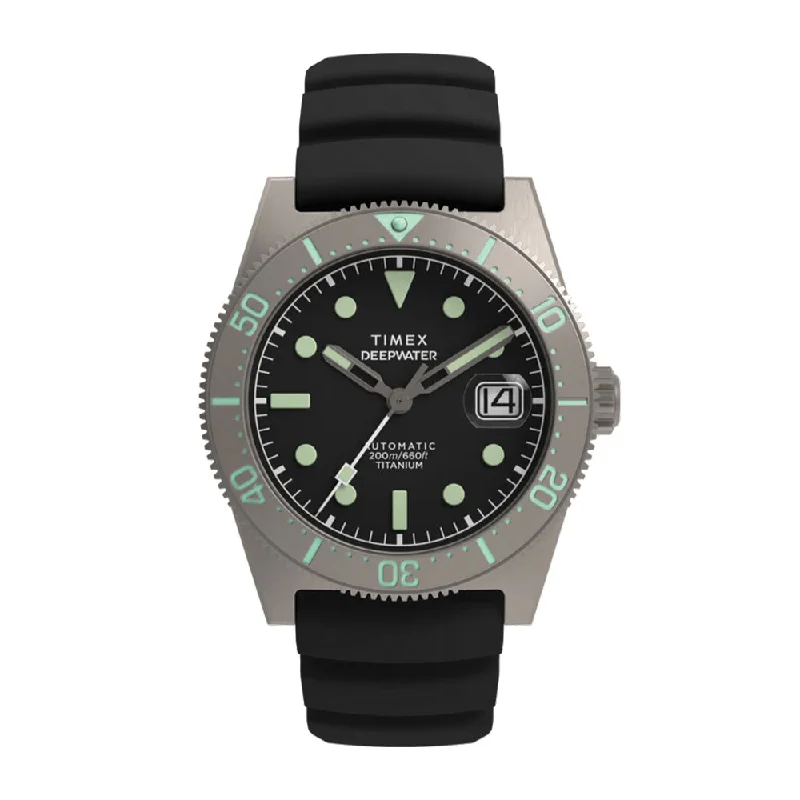 men's digital watches with spring drive style design -Deepwater Reef 200 Titanium Automatic 41mm - Black on Rubber Strap men's digital watches with spring drive style design -Deepwater Reef 200 Titanium Automatic 41mm - Black on Rubber Strap