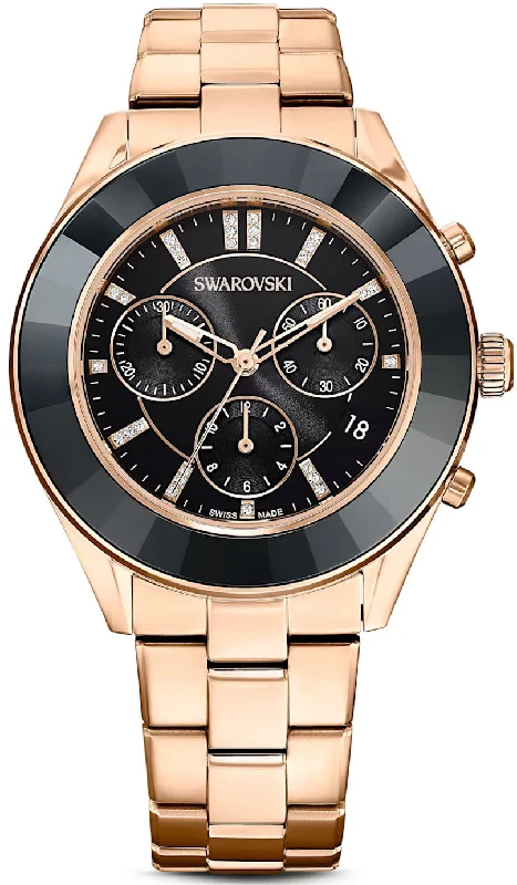 women's mechanical watches with domed design -Swarovski Octea Lux Sport