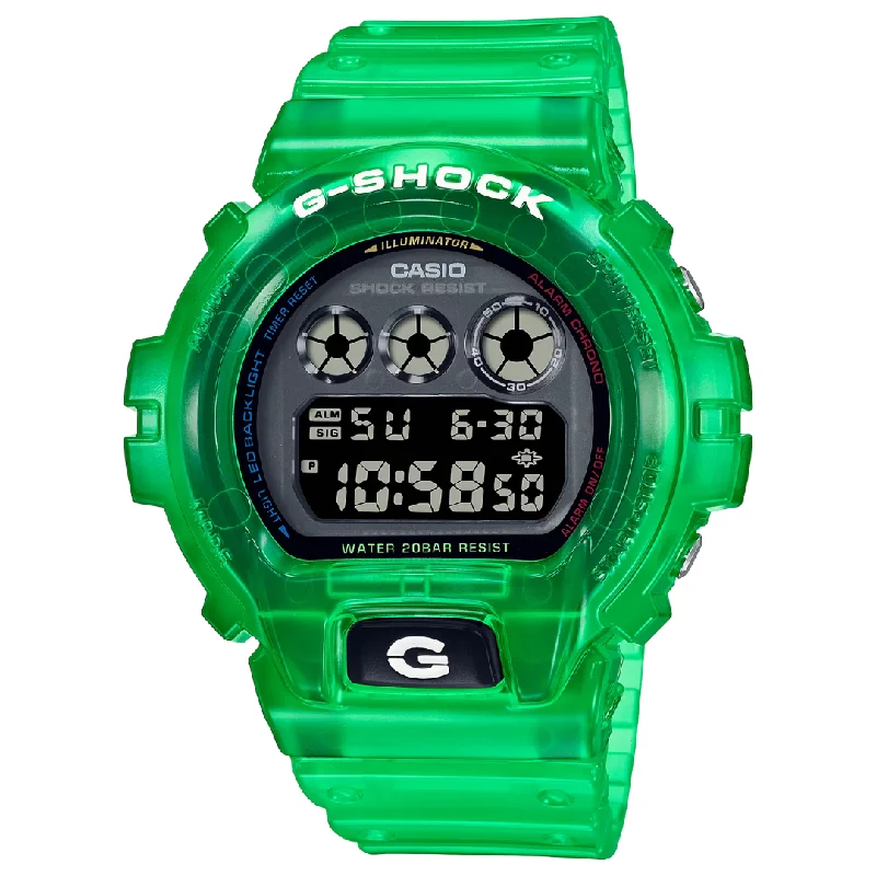 men's Cartier tourbillon watches -CASIO G-SHOCK DW-6900JT-3DR DIGITAL GREEN WATCH