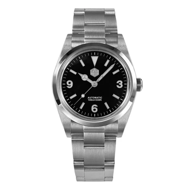 men's climbing watches with barometer -San Martin Top Hat Crystal 36mm Explore Watch SN021-GB1 men's climbing watches with barometer -San Martin Top Hat Crystal 36mm Explore Watch SN021-GB1