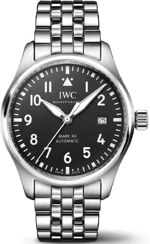 men's mechanical watches with custom engraving display function -IWC Pilots Automatic Mark XX