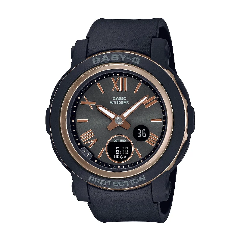 women's Casio rugged design watches -CASIO BABY-G BGA-290-1ADR STANDARD ANALOG-DIGITAL BLACK WATCH