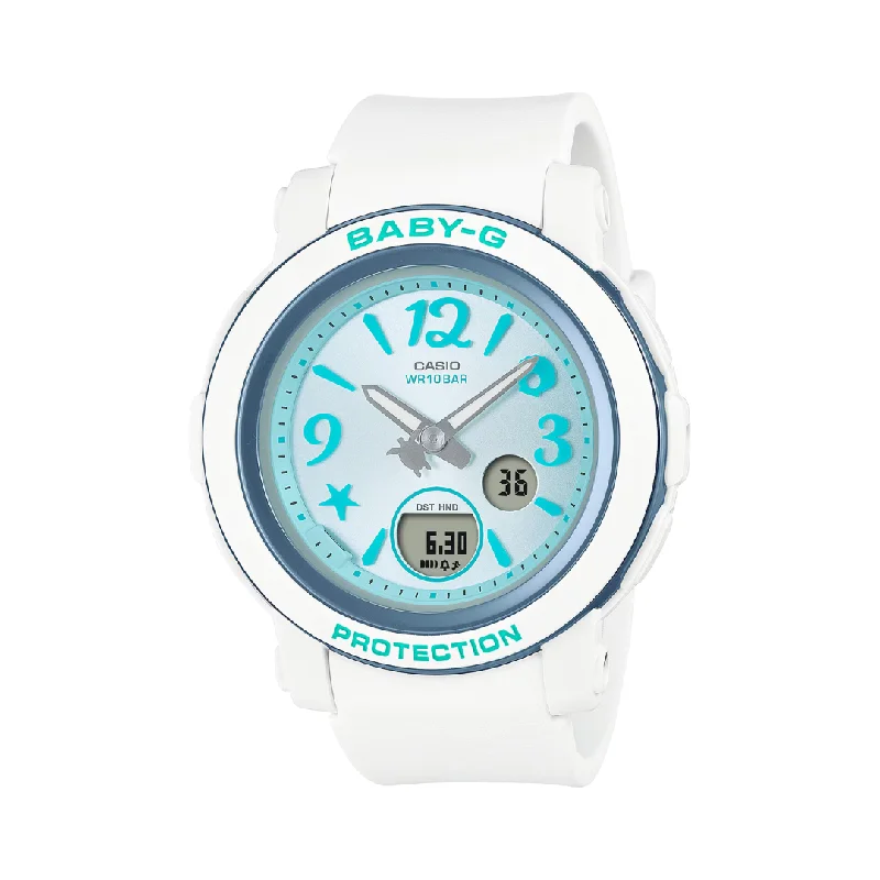 women's Casio sporty design watches -CASIO BABY-G BGA-290US-2ADR SEA ELEMENTS WHITE WOMEN WATCH women's Casio sporty design watches -CASIO BABY-G BGA-290US-2ADR SEA ELEMENTS WHITE WOMEN WATCH