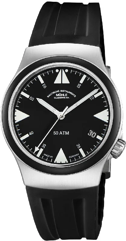 men's mechanical watches for water activities -Muhle Glashutte S.A.R. Mission Timer Titan