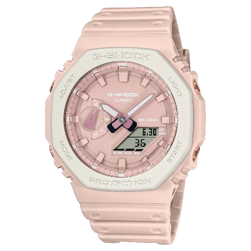 men's digital watches with stopwatch style design -CASIO G-SHOCK GA-2110SL-4A7DR STANDARD ANALOG-DIGITAL PINK WATCH